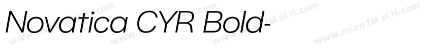 Novatica CYR Bold字体转换
